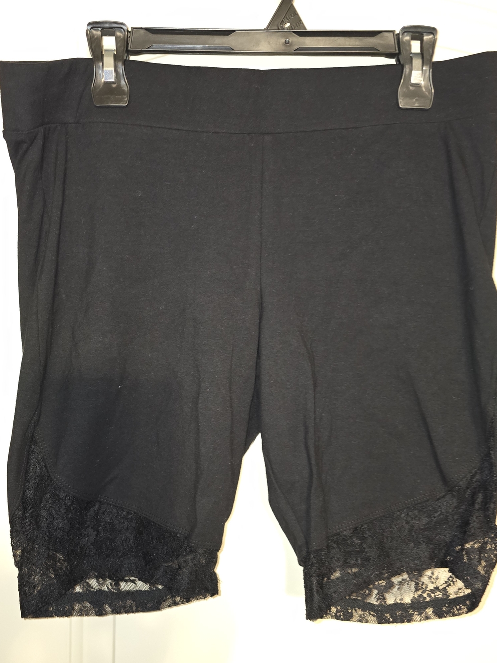 torrid Black Lace Trim Bike Shorts